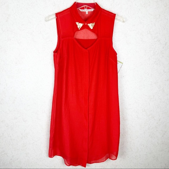 RACHEL Rachel Roy Dresses & Skirts - Rachel Roy sequin collar sleeveless dress